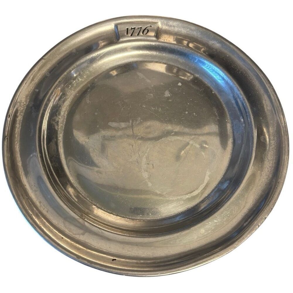 1776 RWP Wilton 9 7/8” Vintage Pewter Plate